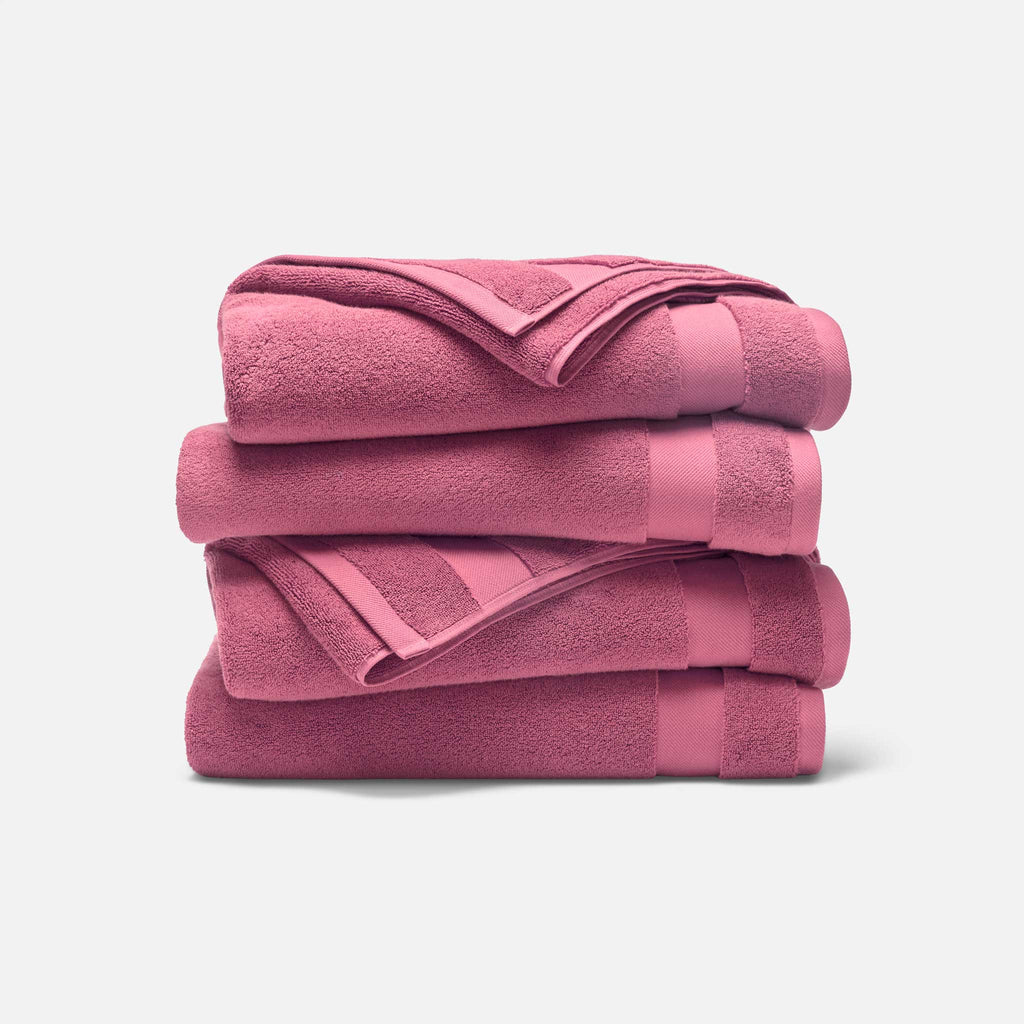 Super-Plush Set of 4 Bath Towel Bundle - Lotus